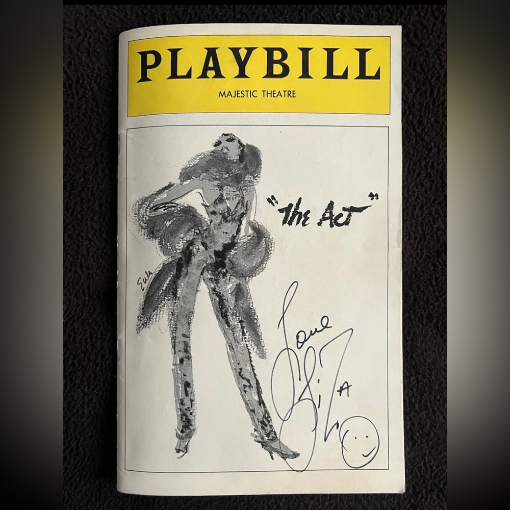 Liza Minnelli Signed Autographed Broadway The Act Playbill 1977 OBC VERY RARE!
